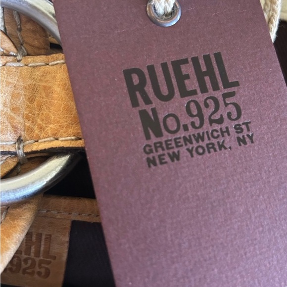 RUEHL No.925 GREENWICH NY Cream tote with leather detailing. - NWT - Picture 9 of 13